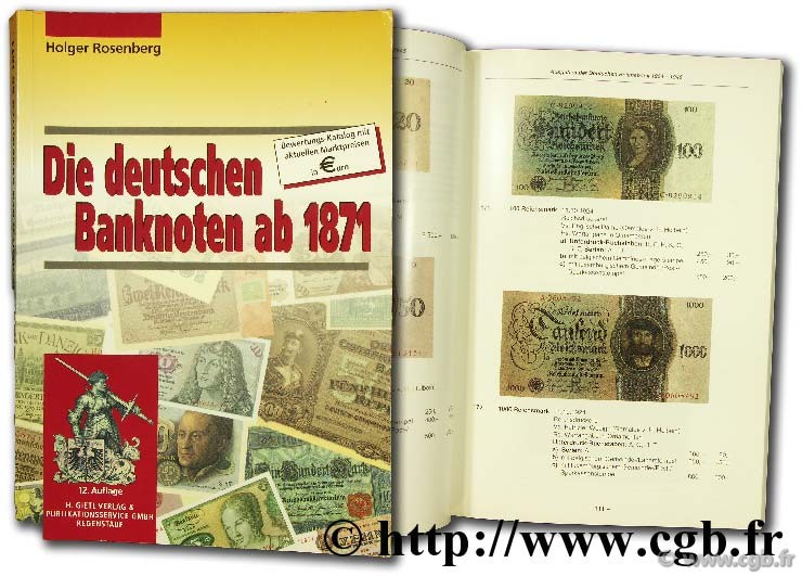 Die Deutschen banknoten ab 1871 ROSENBERG H.GRABOWSKI H.-L.