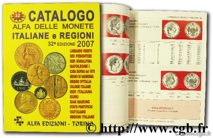 Catalogo alfa delle monete italiane e regioni 2007 