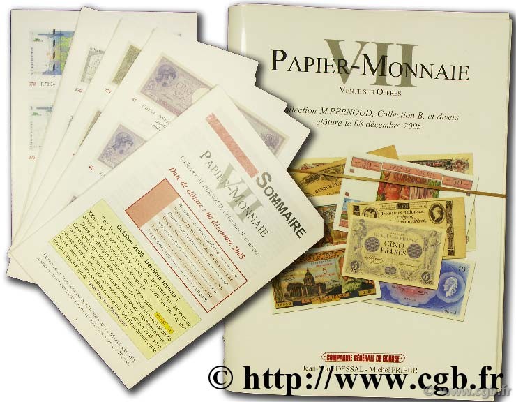 Papier-monnaie VII - collection M. PERNOUD - Collection B. et divers (bons à brocher) DESSAL Jean-Marc, PRIEUR Michel