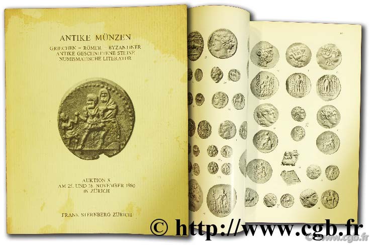 Die antiken münzen, griechen, römer, byzantiner, antike geshnittene steine VON FRITZE H.