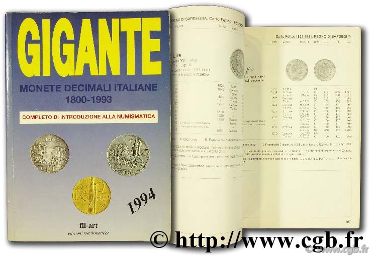 Gigante, Monete décimali italiane 1800 - 1993 