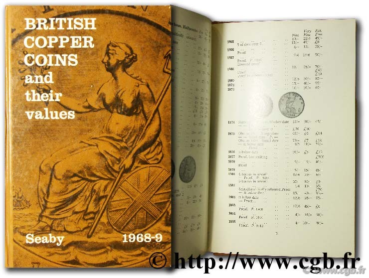 Britih Copper Coins and their values SEABY P.