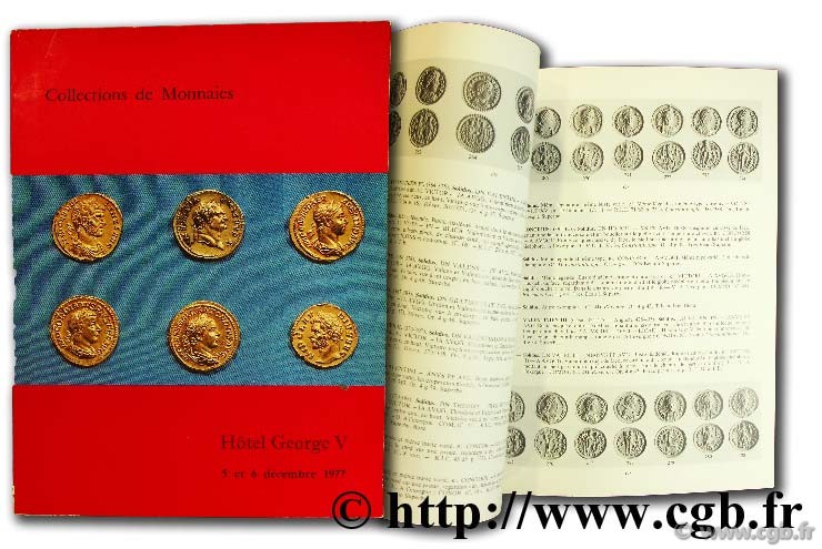 Collections de monnaies, 5 et 6 décembre 1977 BOURGEY É.