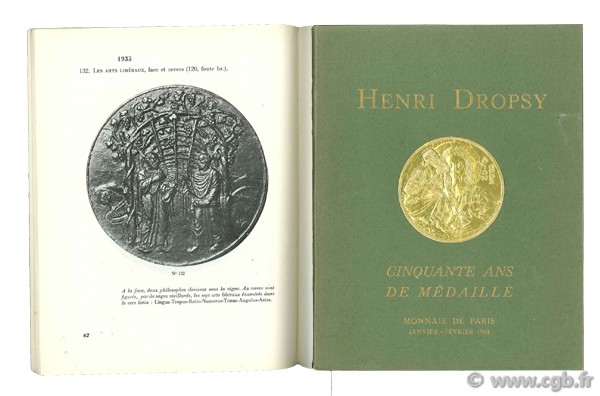 Henri Dropsy, Cinquante ans de médailles, Monnaie de Paris, janvier - février 1964 