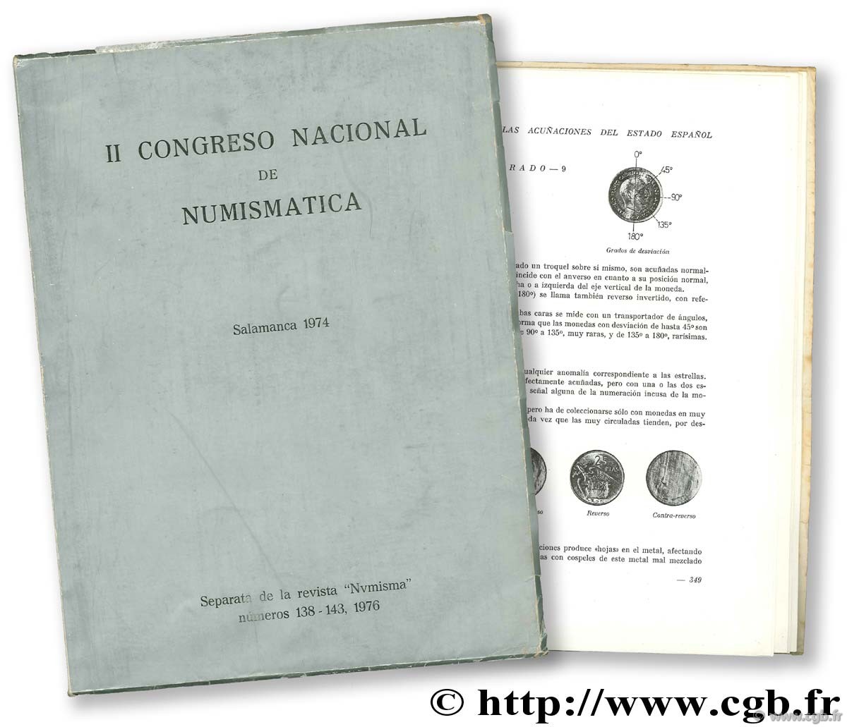 II Congreso Nacional de numismatica. Salamanca 1974 