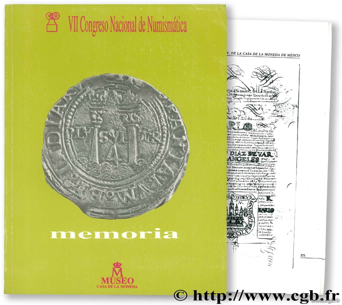 VII Congreso Nacional de Numismática, memoria, madrid 12-15 de diciembre 1989 