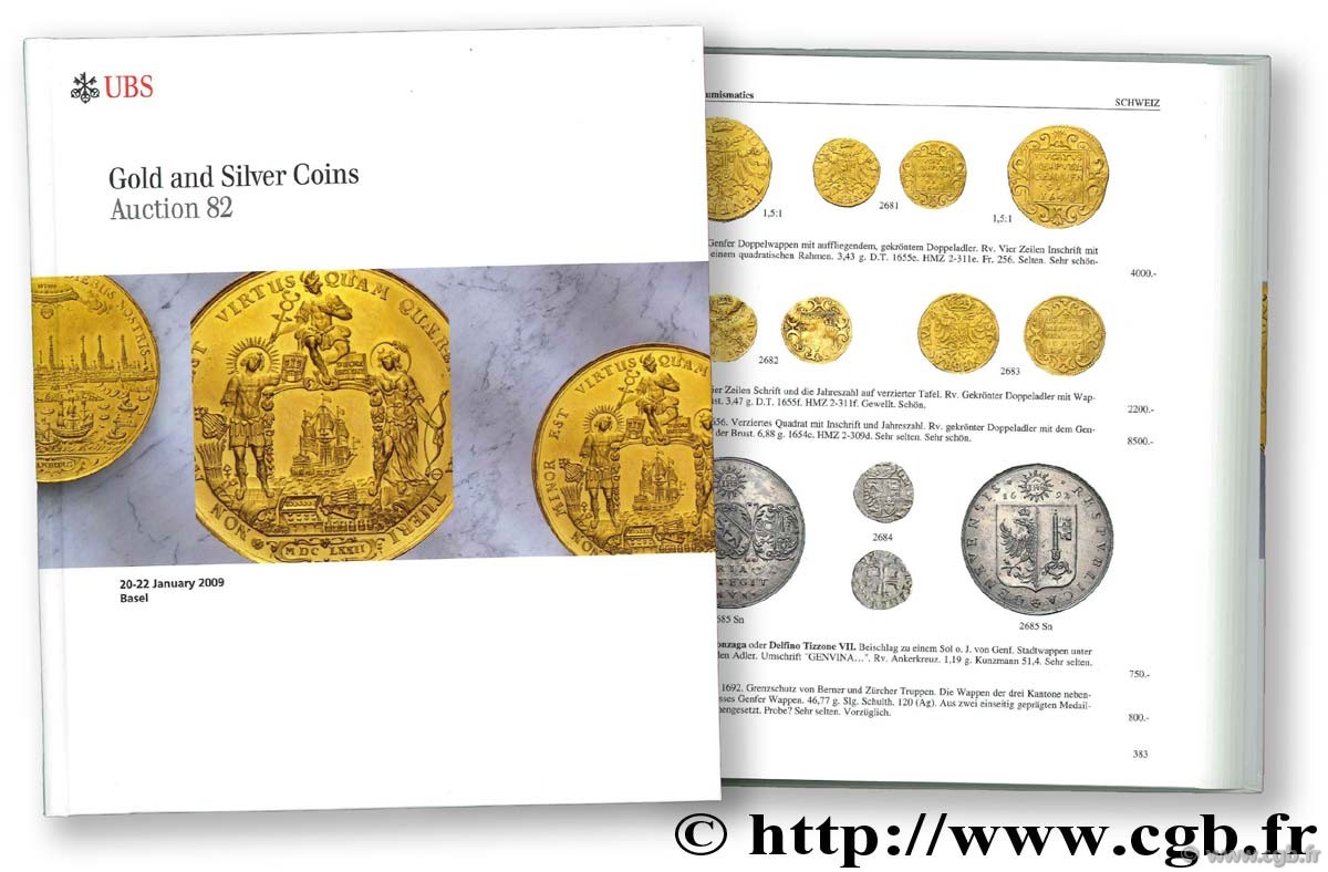 Gold and Silver Coins, auction 82, 20-22 janvier 2009 
