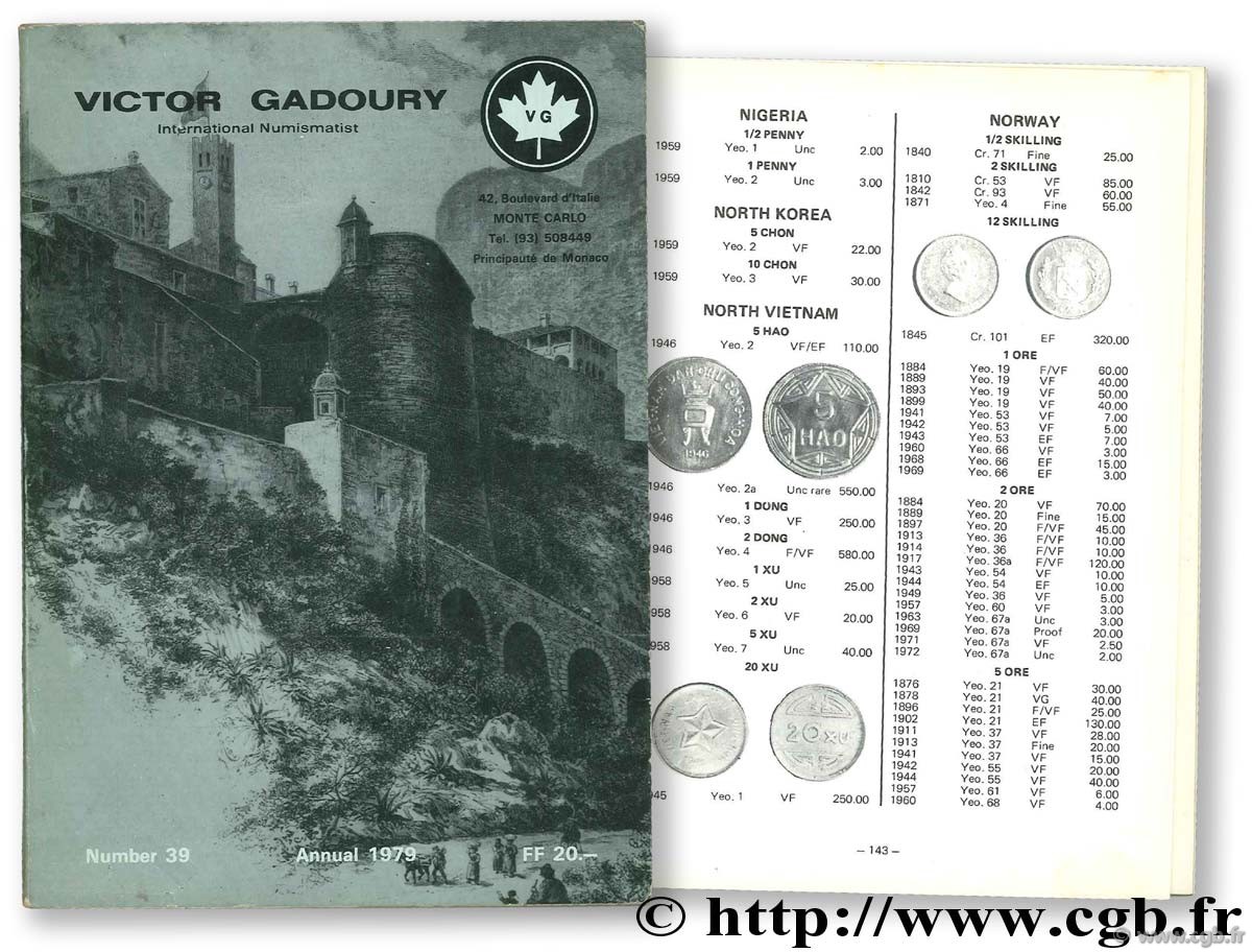 World Coins 1979 GADOURY V.