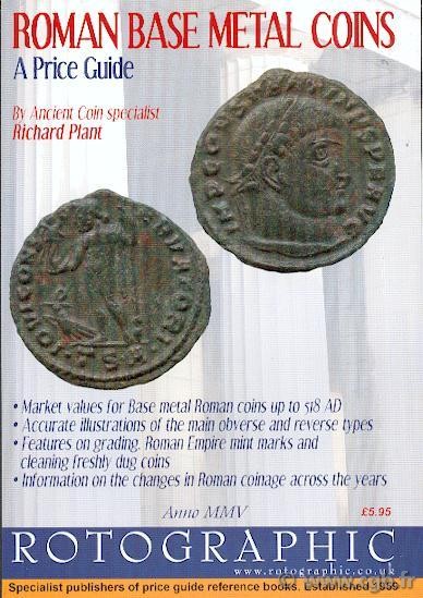 Roman Base Metal Coins, A Price Guide PLANT Richard