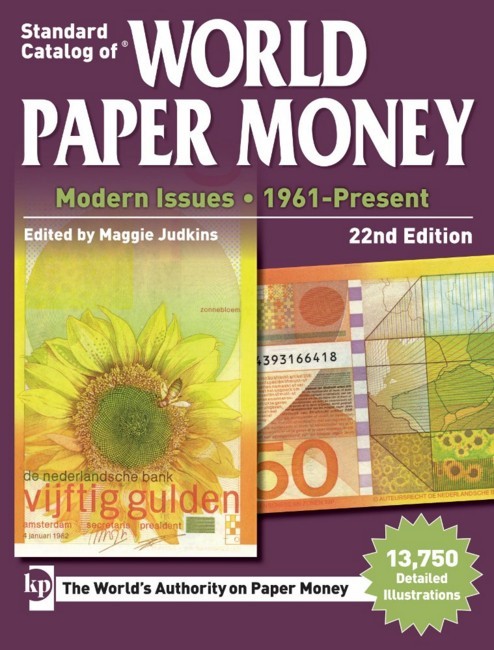 Standard Catalog of World Paper Money - Modern Issues : 1961-Present 22nd Edition JUDKINS Maggie