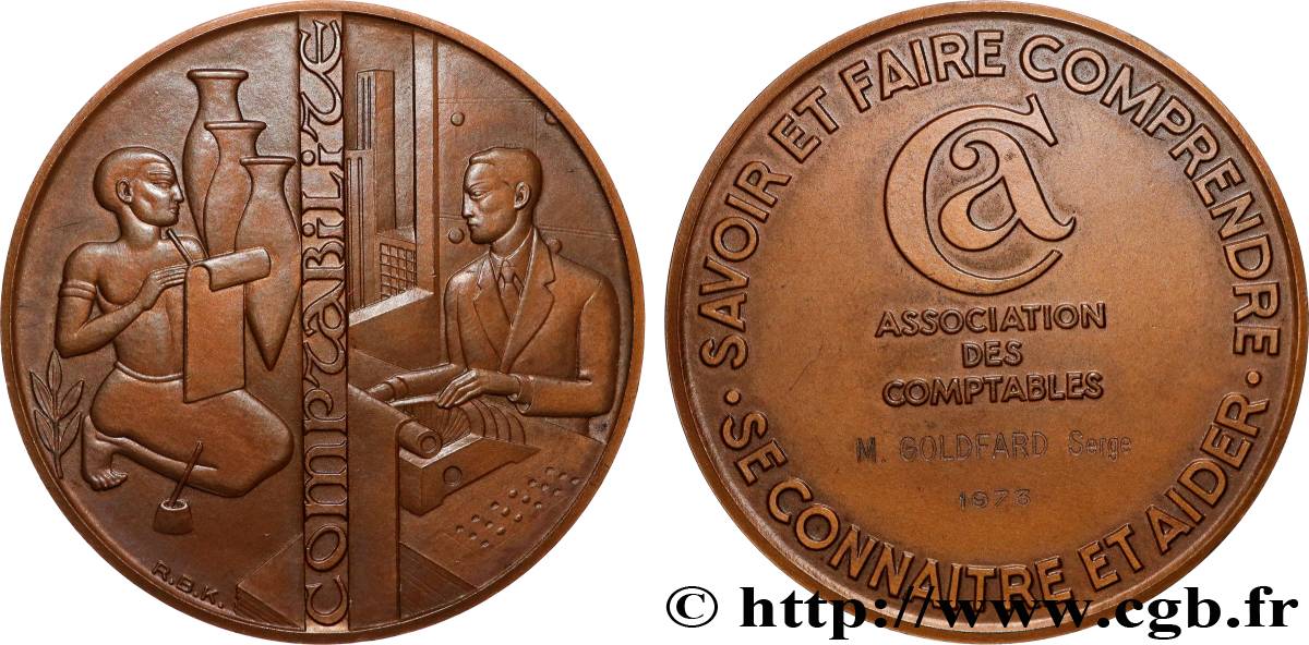 V REPUBLIC Médaille, Comptabilité AU