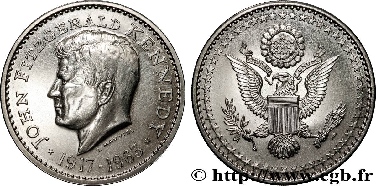 ÉTATS-UNIS D AMÉRIQUE Médaille, John Fitzgerald Kennedy TTB+