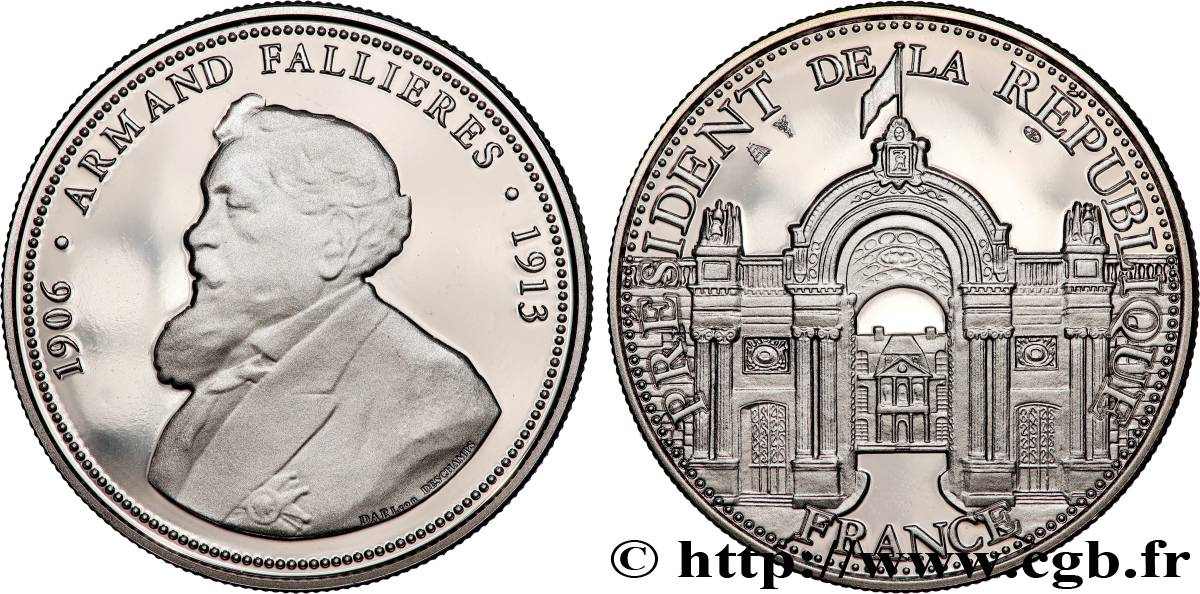 III REPUBLIC Médaille, Armand Fallières, président de la République MS