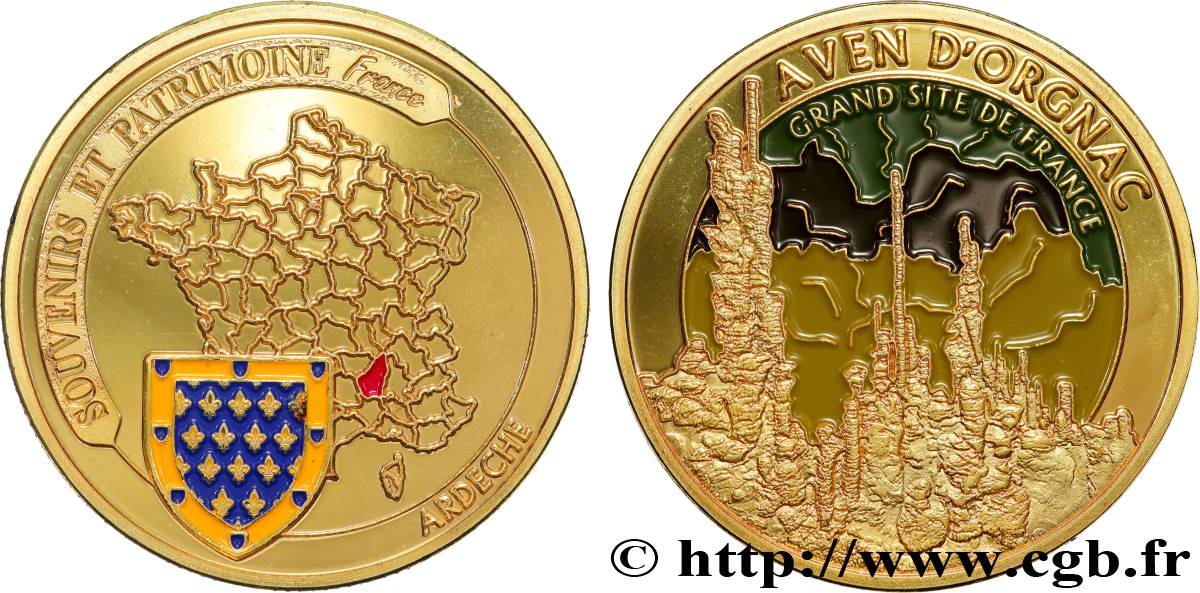 V REPUBLIC Médaille, Aven d’Orgnac, Grand site de France MS