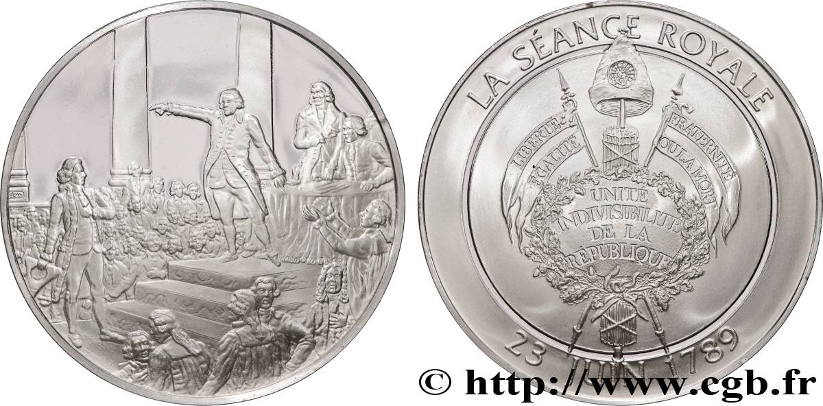 CINQUIÈME RÉPUBLIQUE Médaille, La séance royale SPL