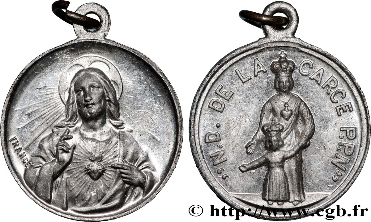 MÉDAILLES RELIGIEUSES Médaille, Notre-Dame de la Carce AU