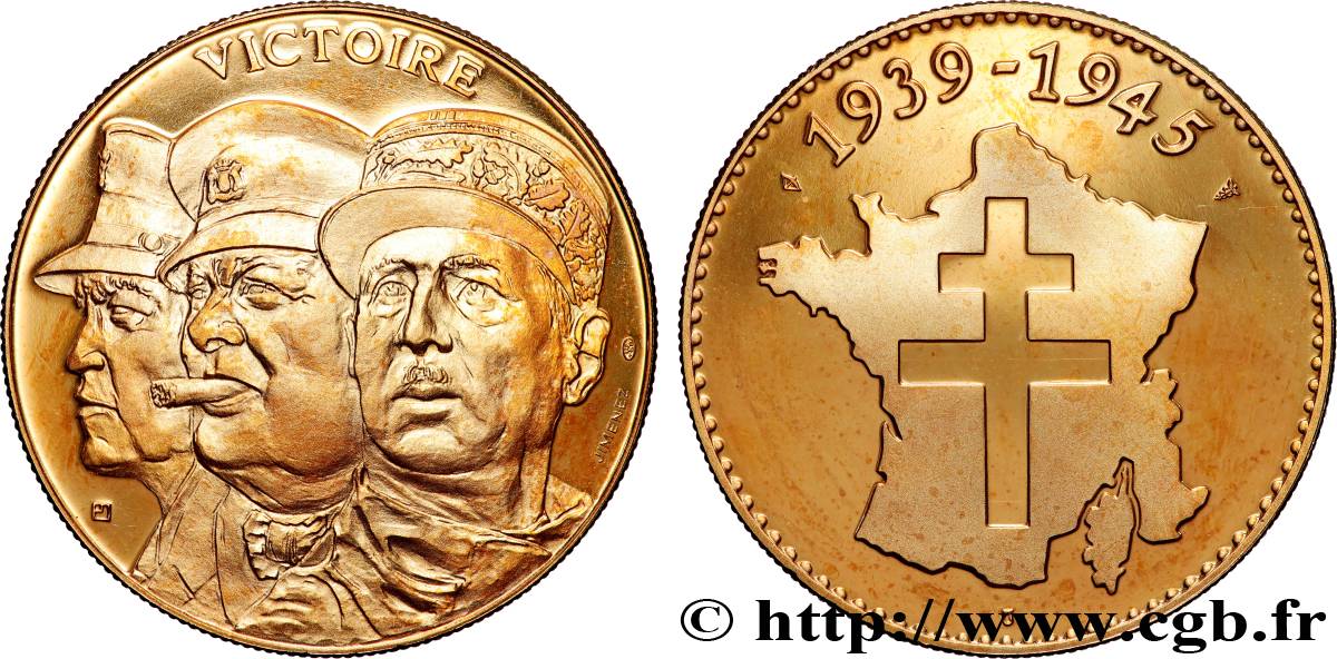 V REPUBLIC Médaille, Victoire 1944 AU