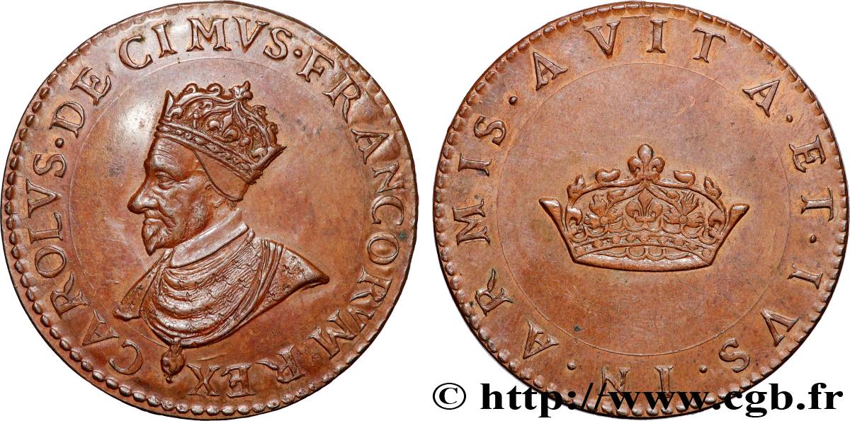 CHARLES X, CARDINAL DE BOURBON Médaille, Charles X, Cardinal de Bourbon TTB+