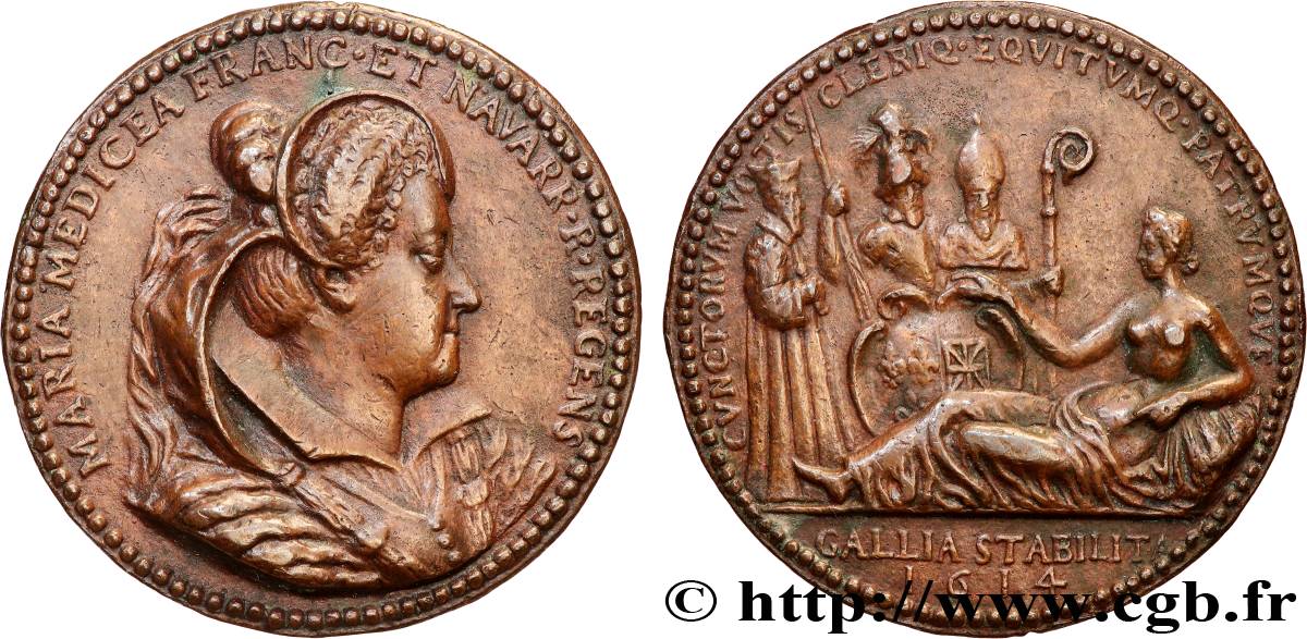 MARIE DE MÉDICIS Fonte, Marie de Médicis TTB+/TTB