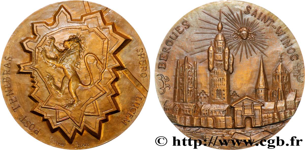 CINQUIÈME RÉPUBLIQUE Médaille, Bergues-Saint-Winoc TTB+