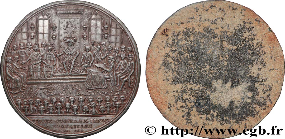 CONSTITUTION - ASSEMBLÉE NATIONALE Médaille, Tenu des États Généraux TTB+