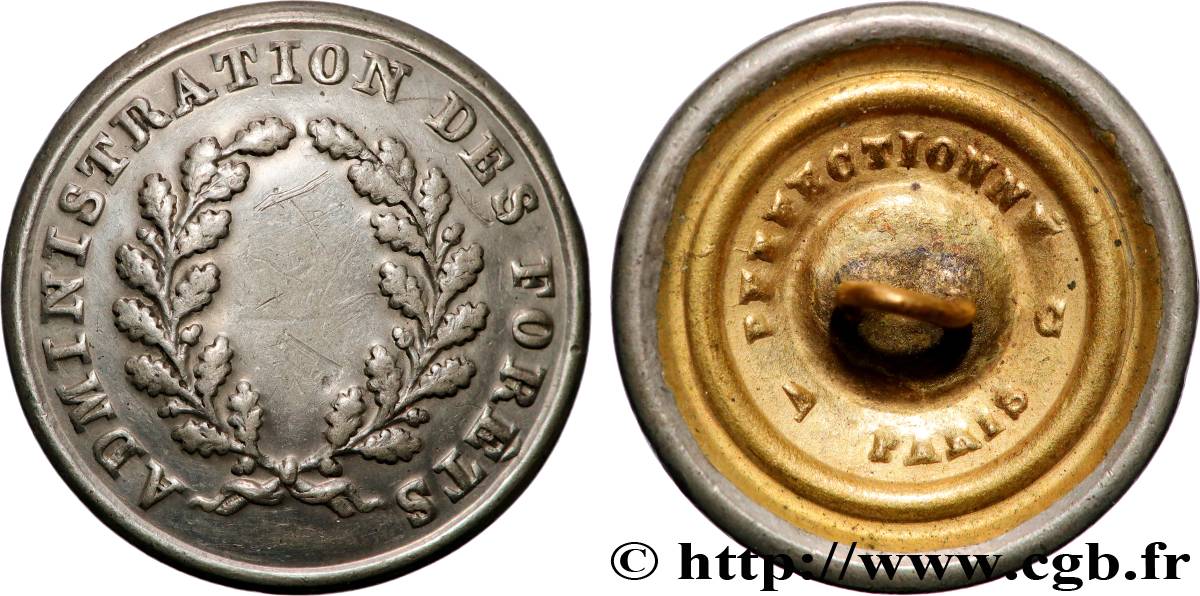 EAUX ET FORÊTS Bouton, Administration des Forêts TTB