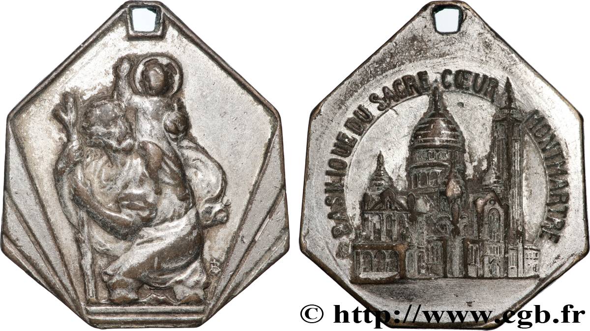 MÉDAILLES RELIGIEUSES Médaille, Saint Christophe TTB