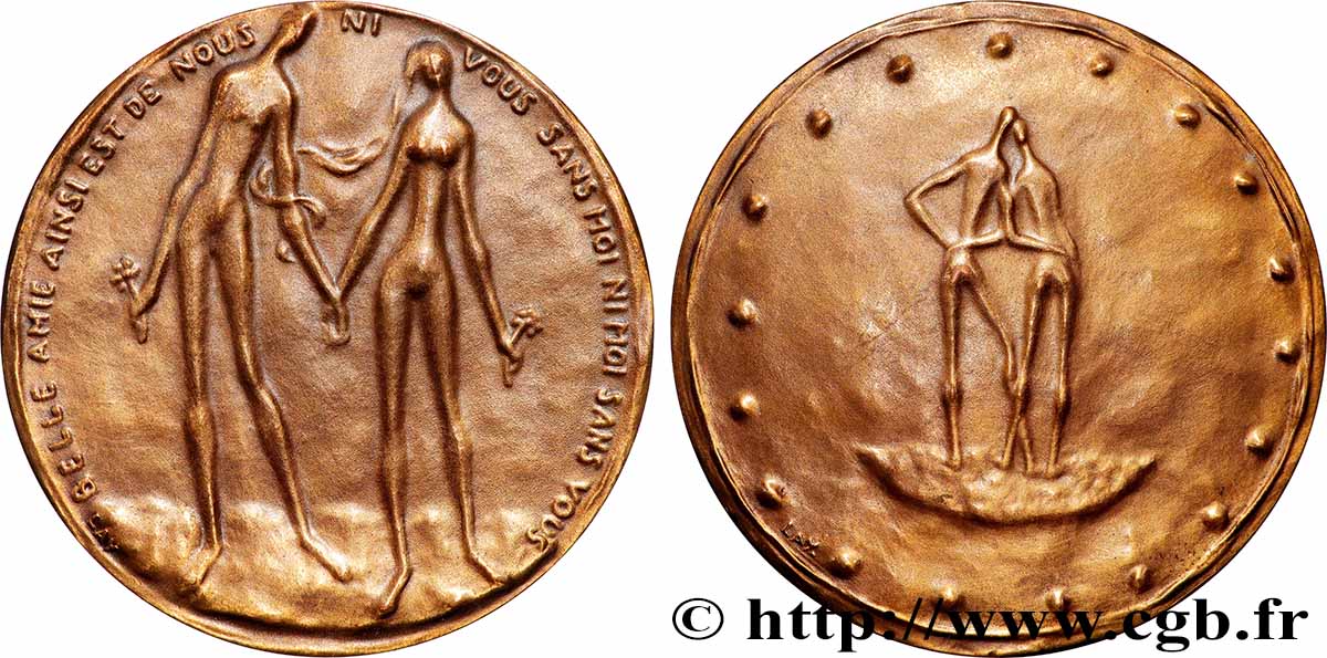 AMOUR ET MARIAGE Médaille de mariage VZ