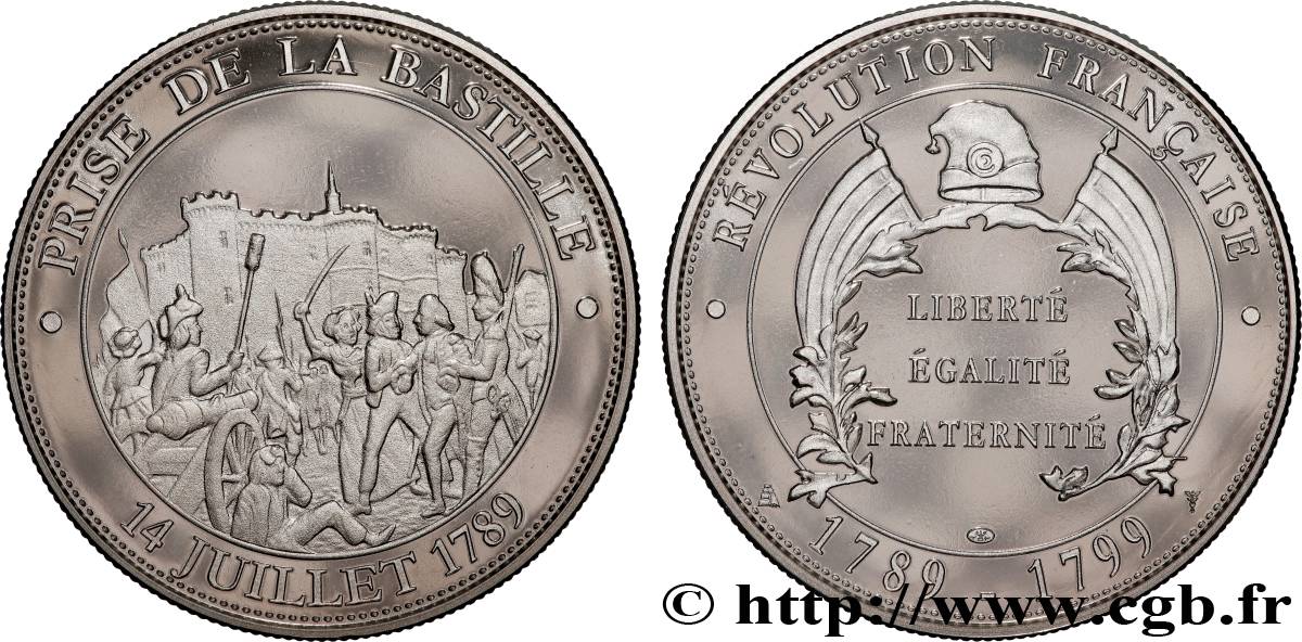QUINTA REPUBLICA FRANCESA Médaille, Prise de la Bastille SC
