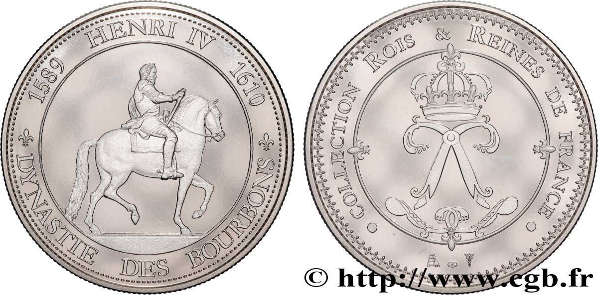 COLLECTION ROIS & REINES DE FRANCE Médaille, Henri IV SUP