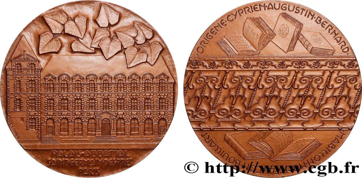 QUINTA REPUBLICA FRANCESA Médaille, Palais abbatial de Saint-Germain-des-Prés EBC