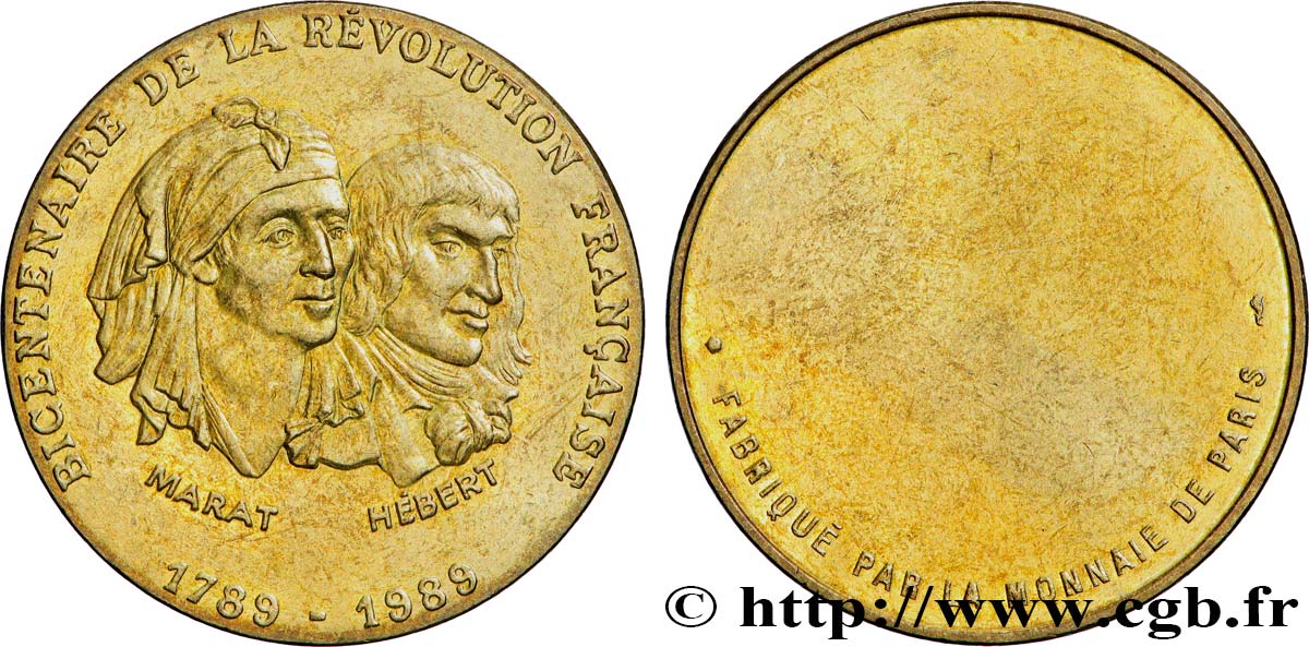 FUNFTE FRANZOSISCHE REPUBLIK Médaille, Bicentenaire de la Révolution Française fVZ