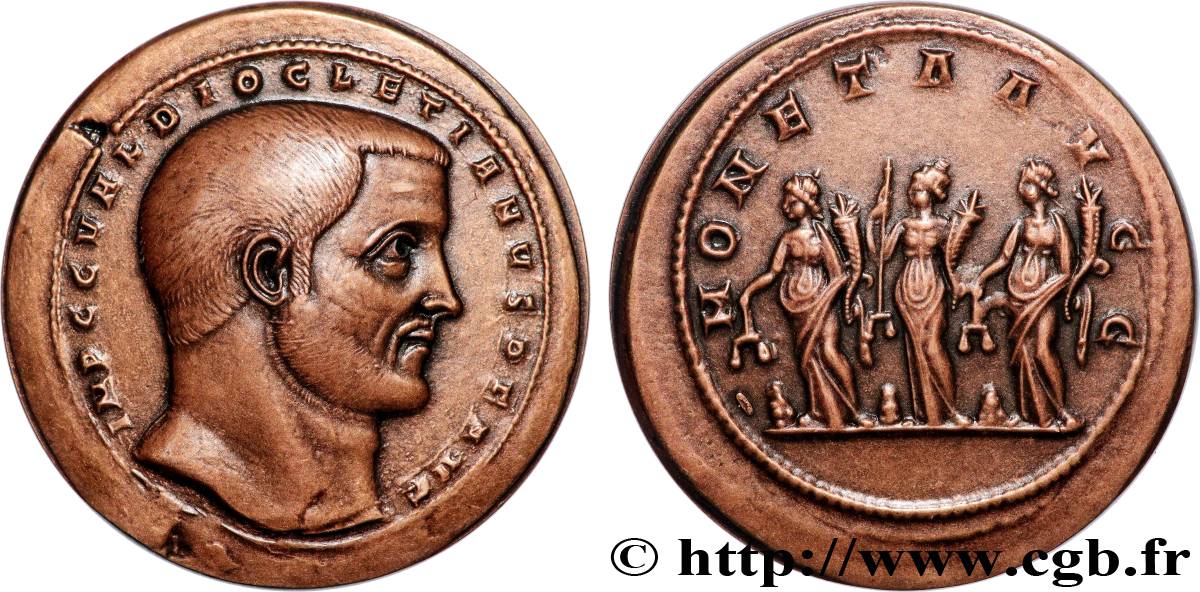 CINQUIÈME RÉPUBLIQUE Médaille, Reproduction du médaillon de Dioclétien SUP