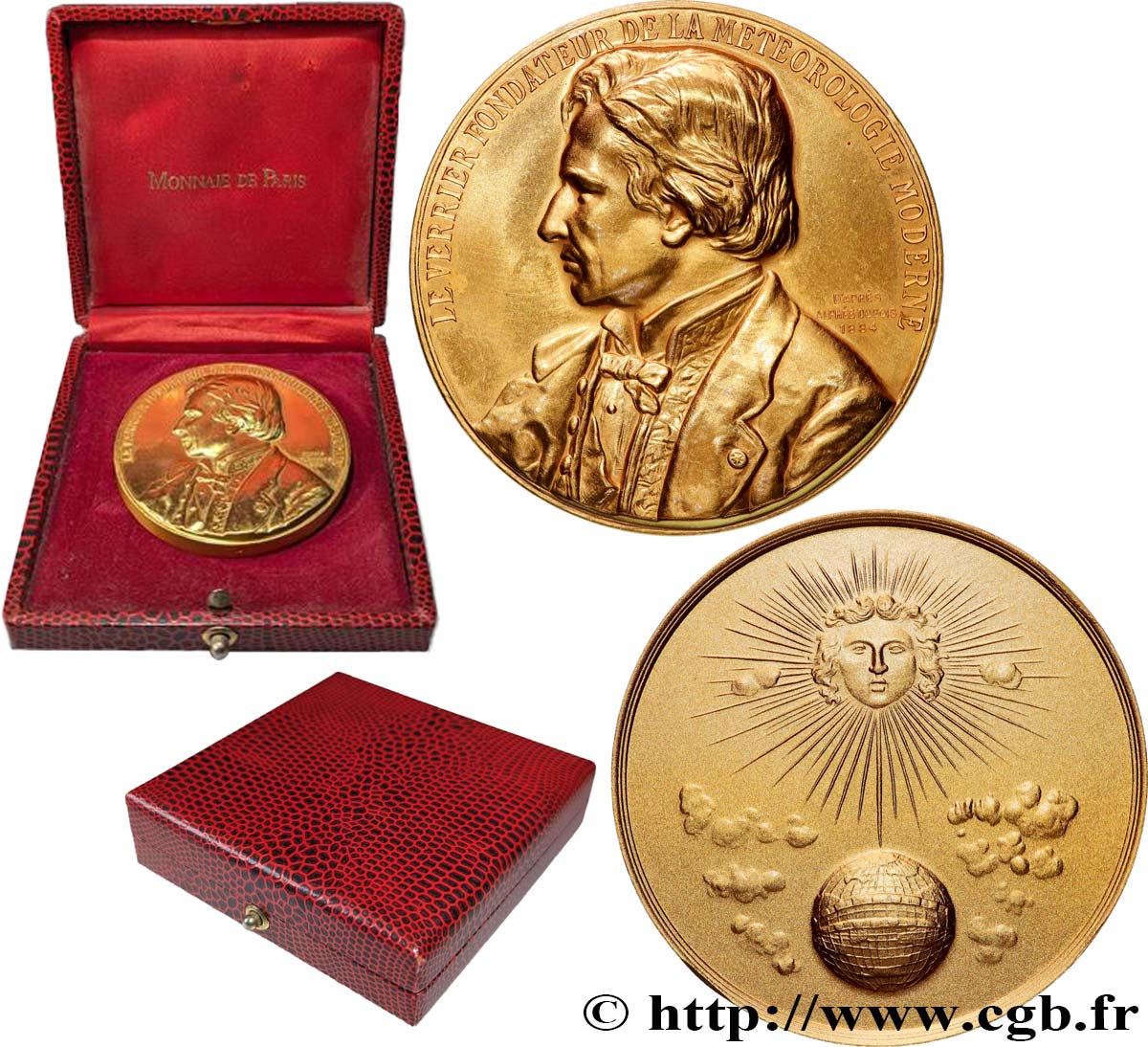 CINQUIÈME RÉPUBLIQUE Médaille, Urbain Le Verrier SUP