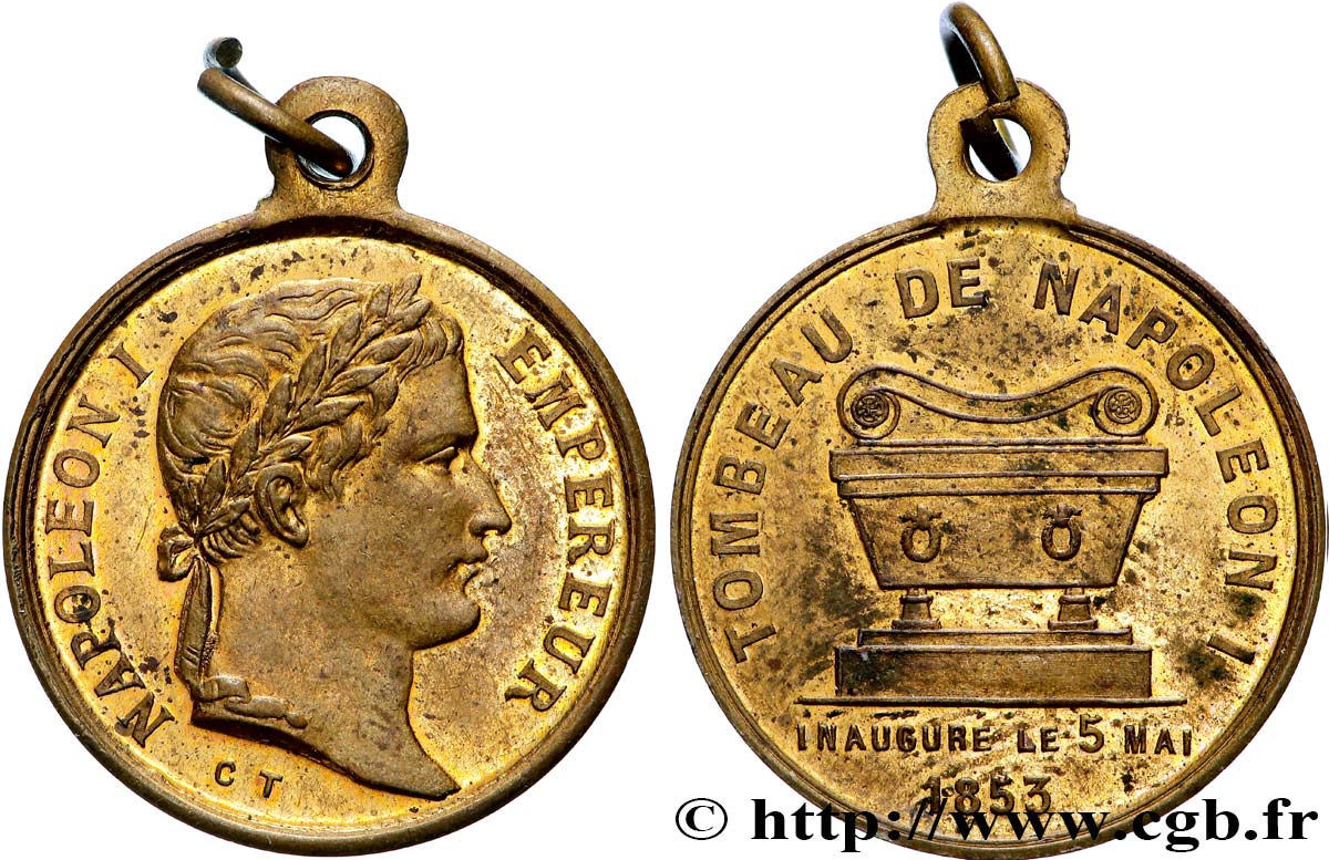 SECOND EMPIRE Médaille, Inauguration du tombeau de Napoléon Ier TTB+
