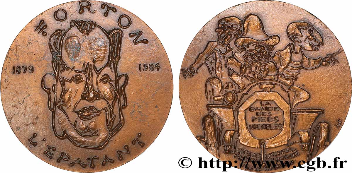 CINQUIÈME RÉPUBLIQUE Médaille, Louis Forton TTB+/SUP