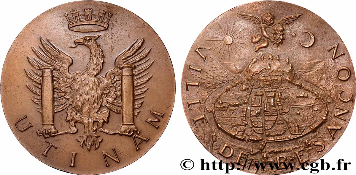 FUNFTE FRANZOSISCHE REPUBLIK Médaille, Ville de Besançon VZ