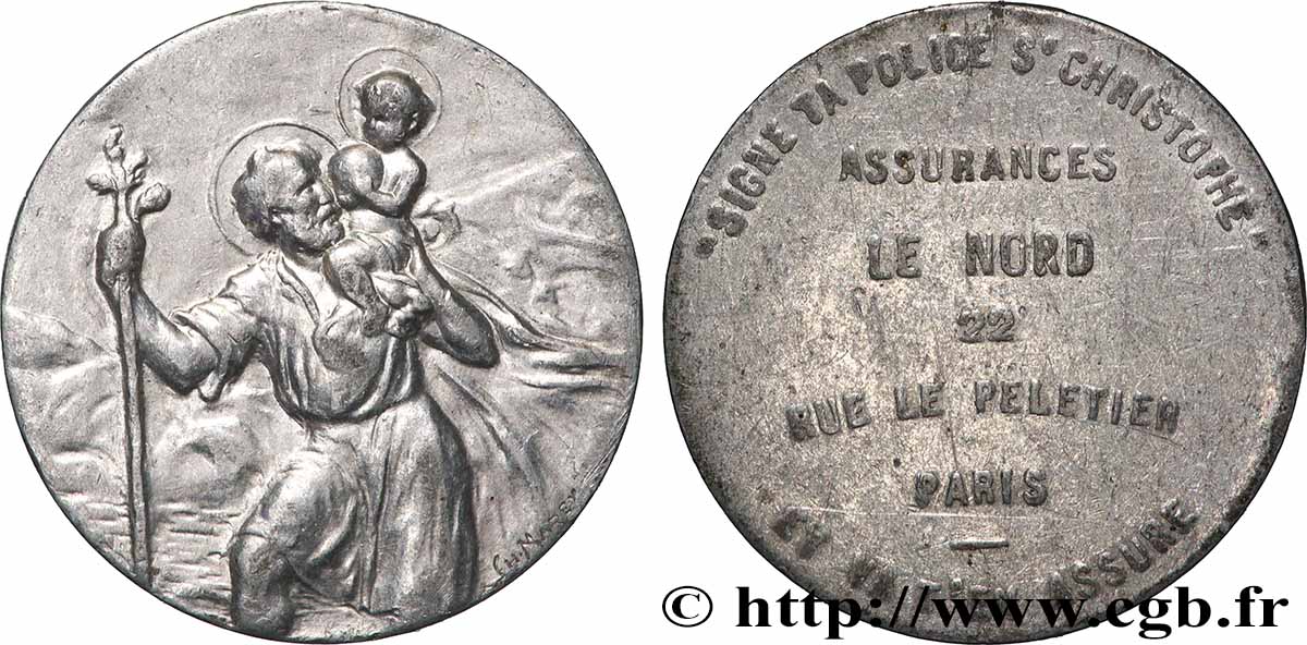 ASSURANCES Médaille, Le Nord AU/VF