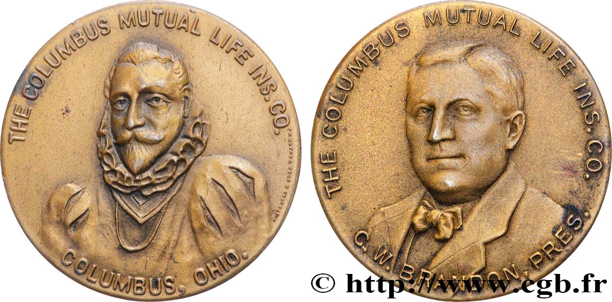 ASSURANCES Médaille, The Columbus Mutal Life Insurance Co TTB+