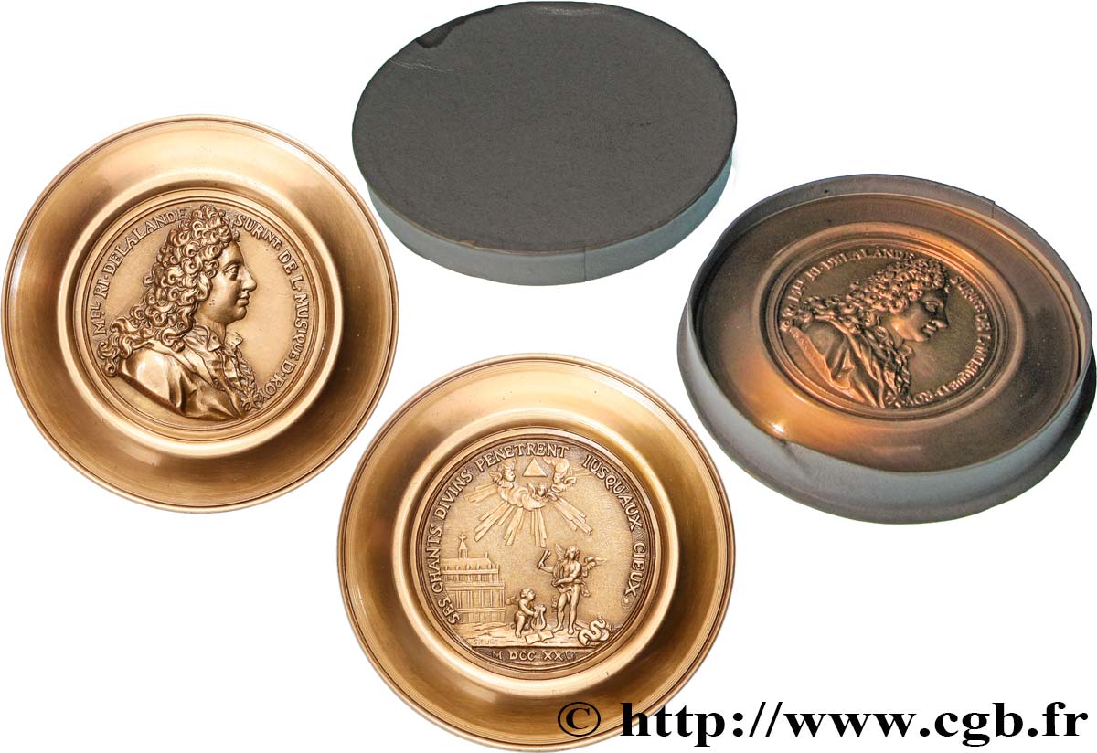 LOUIS XV DIT LE BIEN AIMÉ Médaille, Michel Richard de Lalande par Simon Curé, refrappe, n°24 SUP