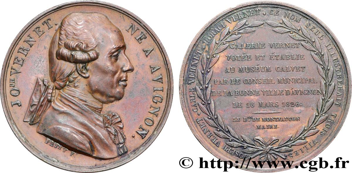 KARL X Médaille, Joseph Vernet fVZ/SS