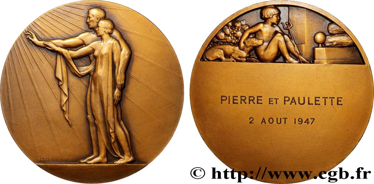 AMOUR ET MARIAGE Médaille de mariage AU