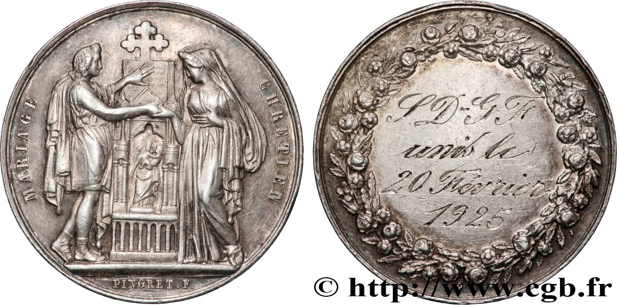 AMOUR ET MARIAGE Médaille, Mariage chrétien AU