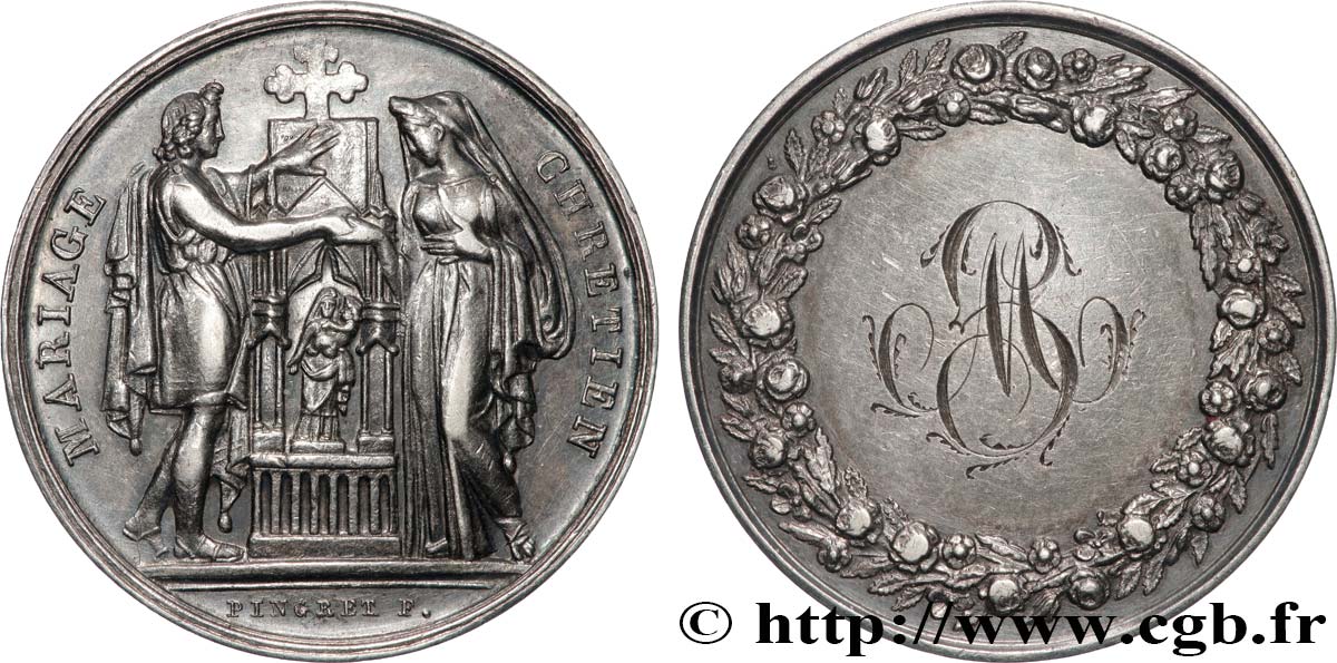 AMOUR ET MARIAGE Médaille, Mariage chrétien AU