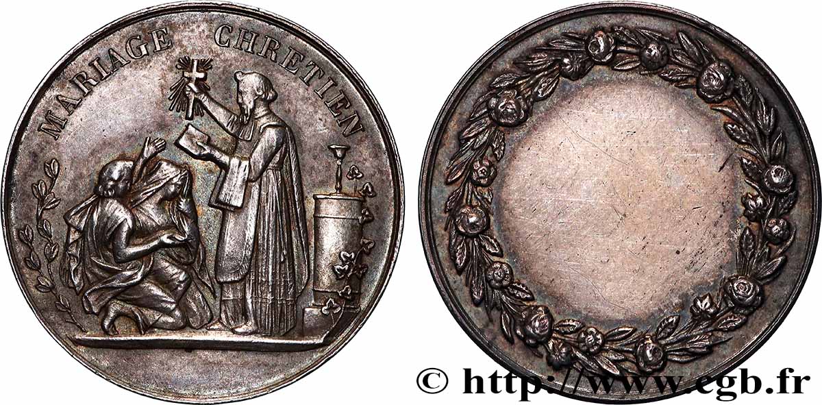 AMOUR ET MARIAGE Médaille, Mariage chrétien AU