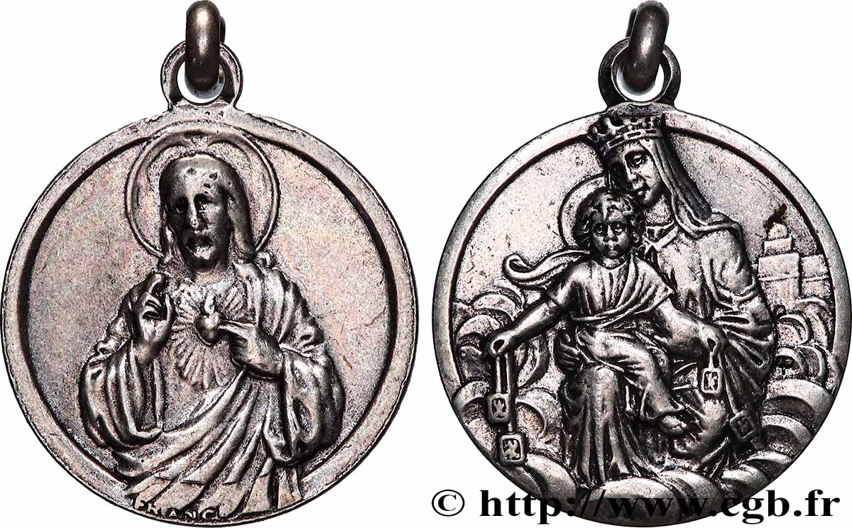 MÉDAILLES RELIGIEUSES Médaille, Sacré-Coeur de Jésus TTB+