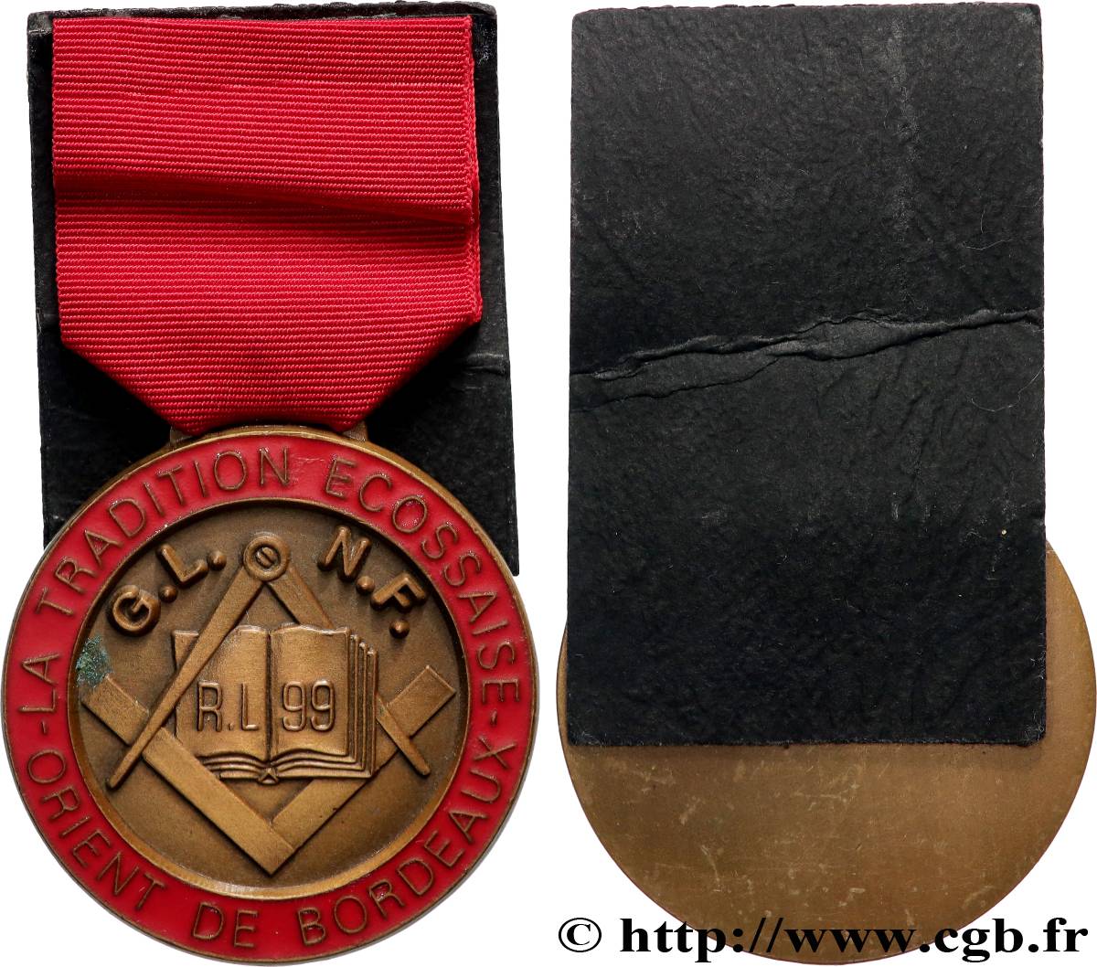 FRANC - MAÇONNERIE Médaille, Loge La tradition écossaise TTB+