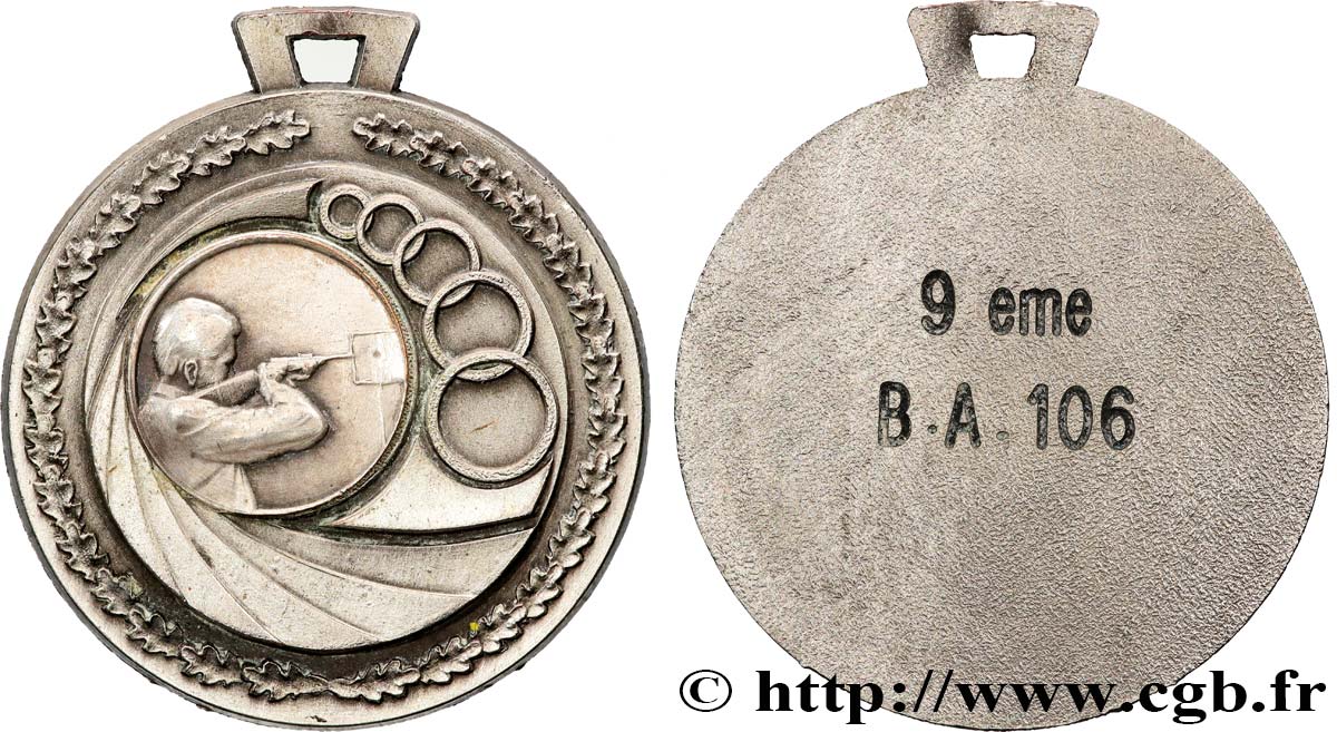TIR ET ARQUEBUSE Médaille de tir pour la base aérienne TTB+