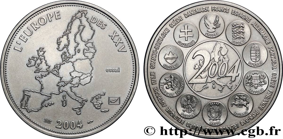 EUROPA Médaille, Essai, L’Europe des XXV fVZ