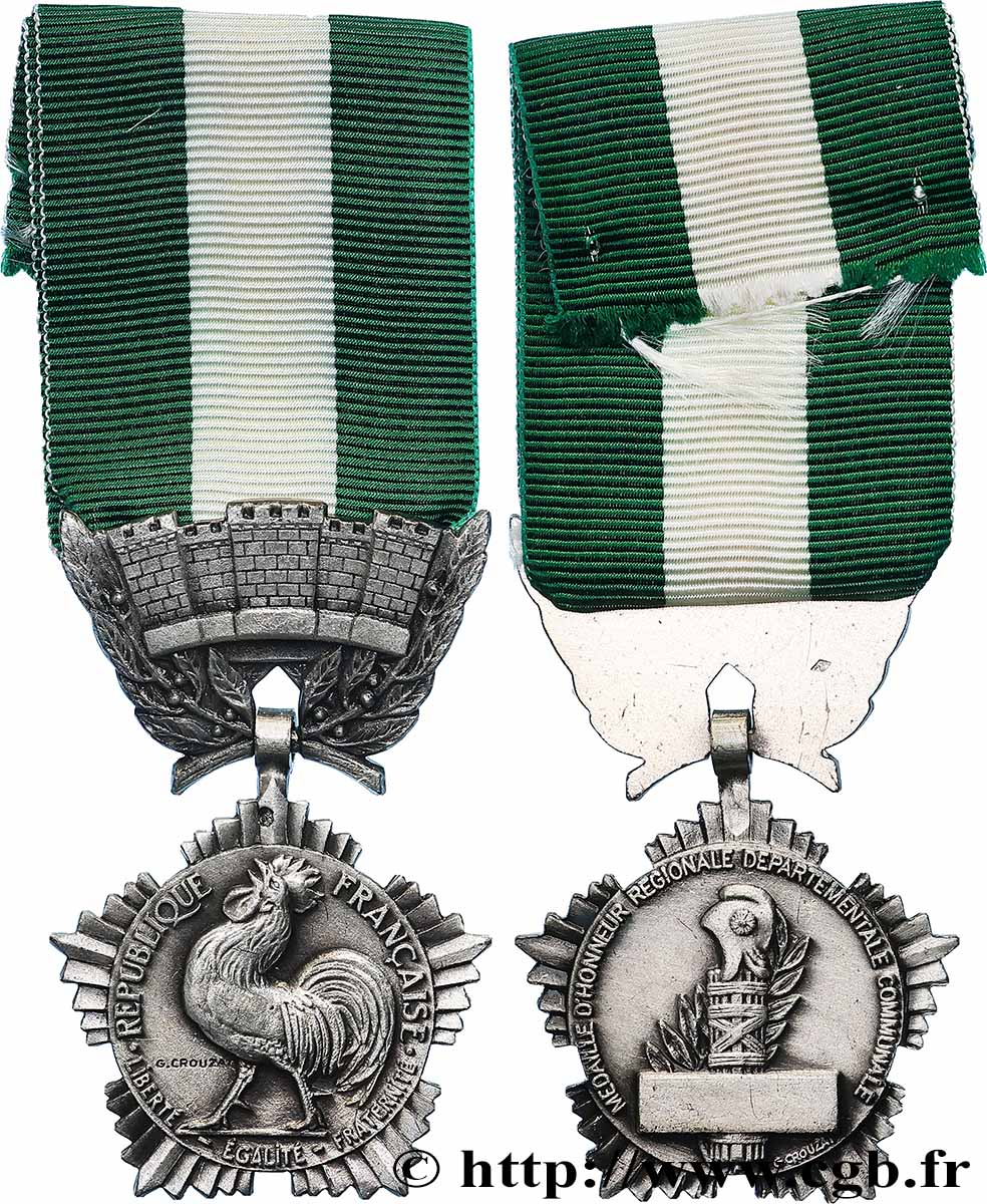 FUNFTE FRANZOSISCHE REPUBLIK Médaille d’honneur régionale, départementale et communale VZ